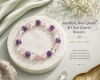 Amethyst, Rose Quartz & Clear Quartz Bracelet