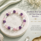 Amethyst, Rose Quartz & Clear Quartz Bracelet