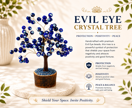 Evil Eye Crystal Tree