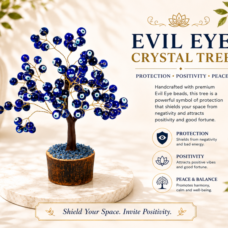 Evil Eye Crystal Tree