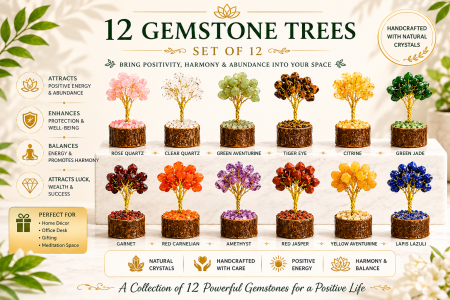 Mini Gemstone Trees (Set of 12)