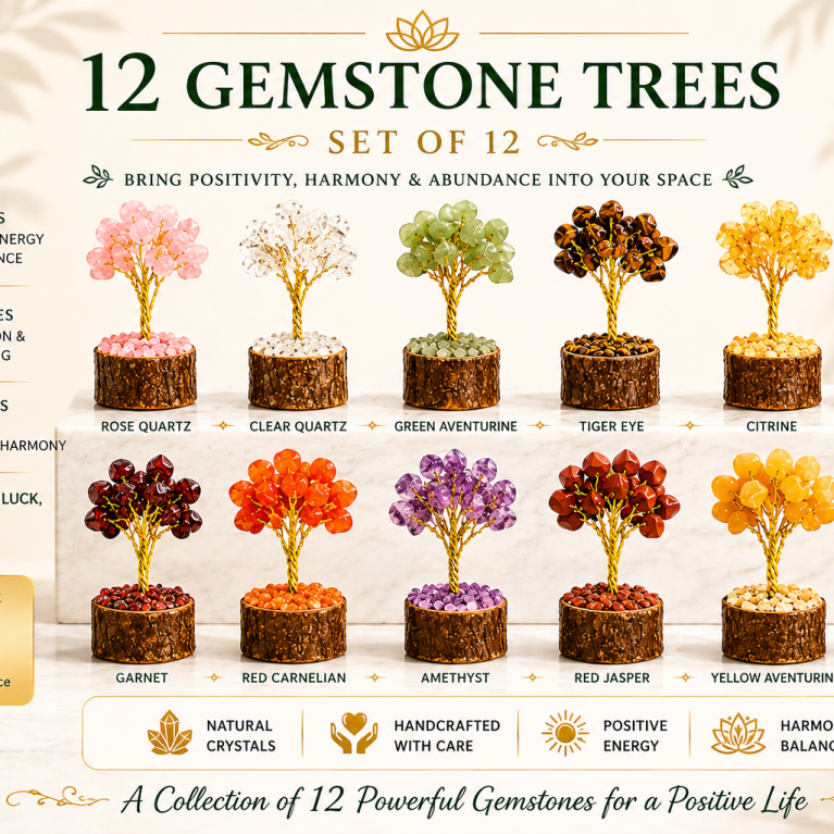 Mini Gemstone Trees (Set of 12)