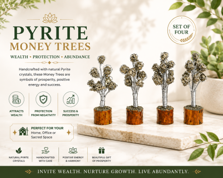 Pyrite Money Tree – Set of 4