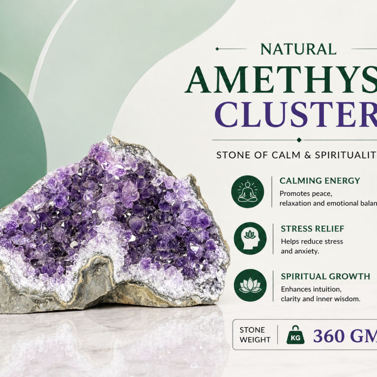 Amethyst Cluster 360 GM