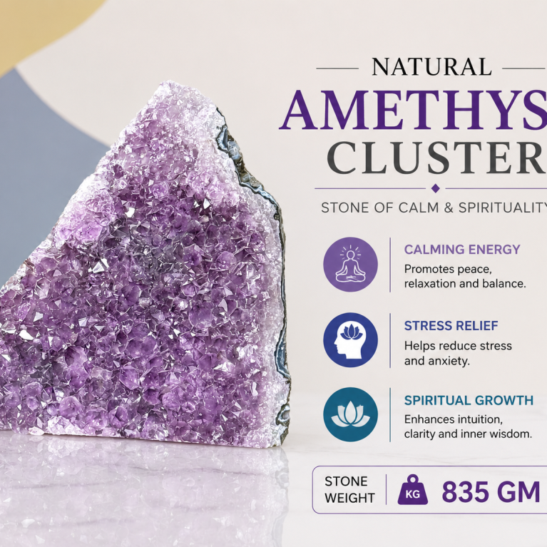 Amethyst Cluster 835 GM