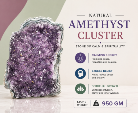 Amethyst Cluster 950 GM