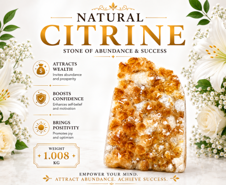 Citrine Geode Cluster 1.008 KG