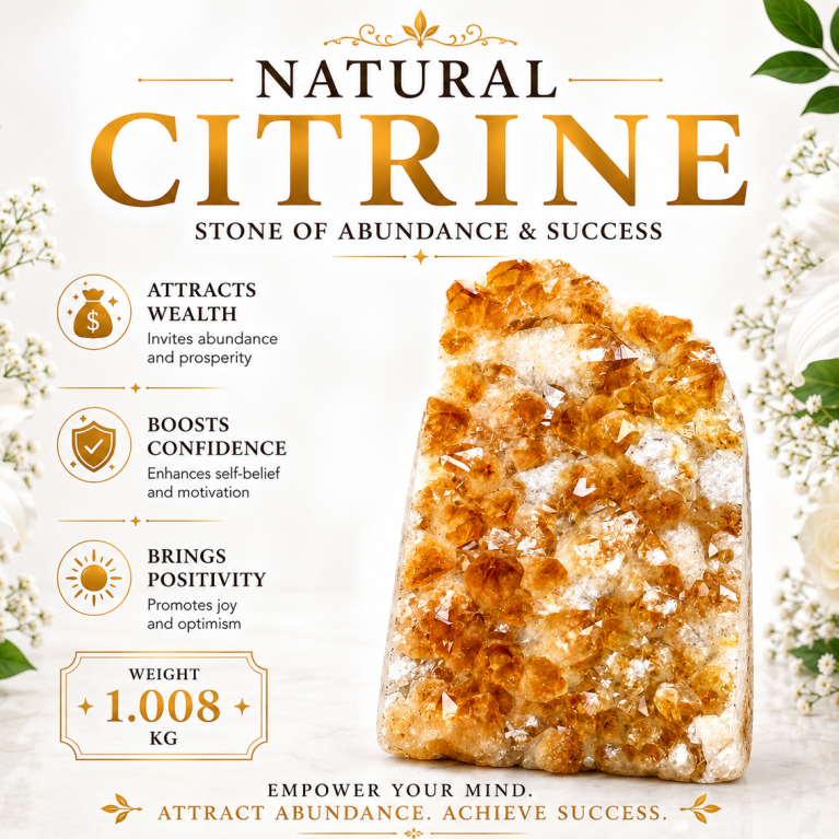 Citrine Geode Cluster 1.008 KG