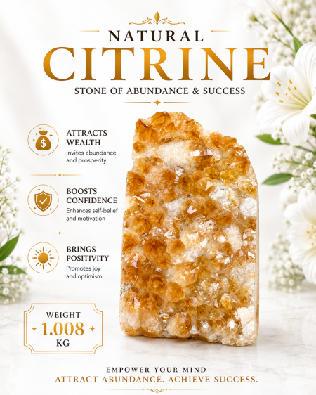 Citrine Geode Cluster