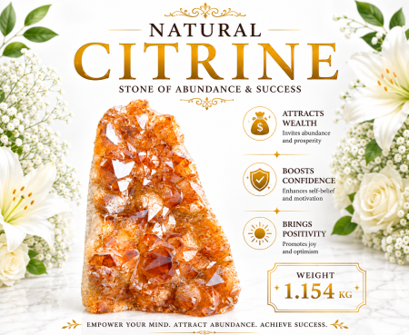 Citrine Geode Cluster 1.154 KG
