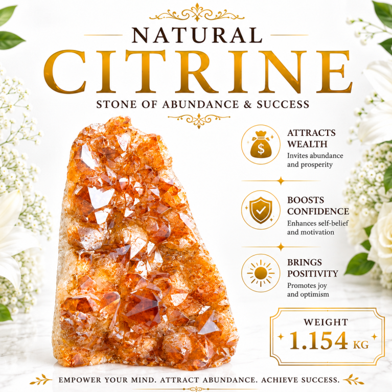 Citrine Geode Cluster 1.154 KG
