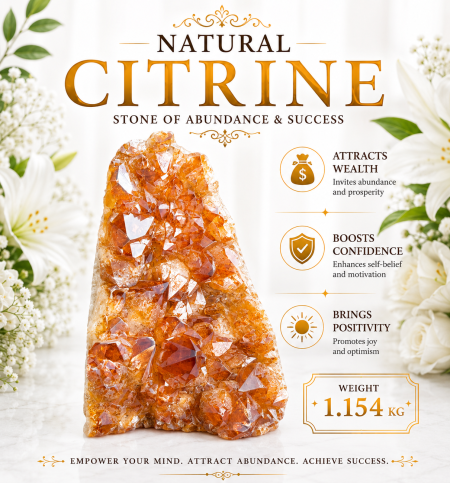 Citrine Geode Cluster