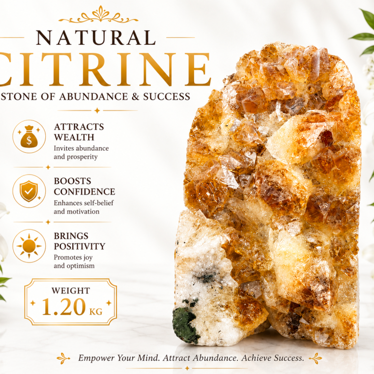 Citrine Geode Cluster 1.2 KG