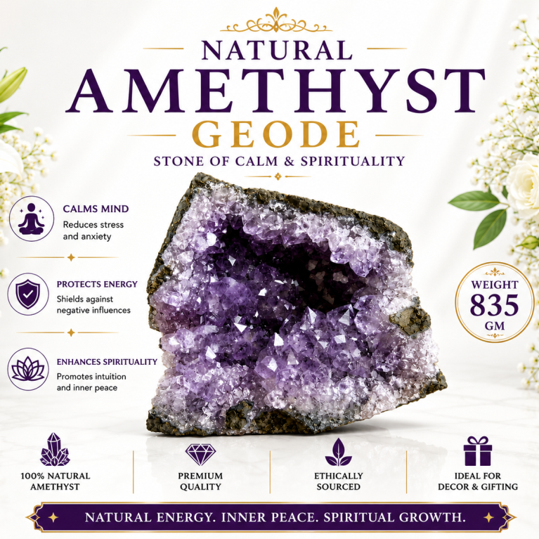 Natural Amethyst Geode 835 GM