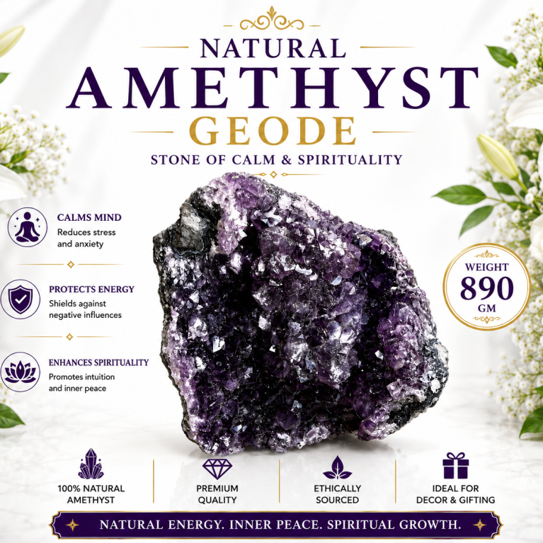 Natural Amethyst Geode 890 GM