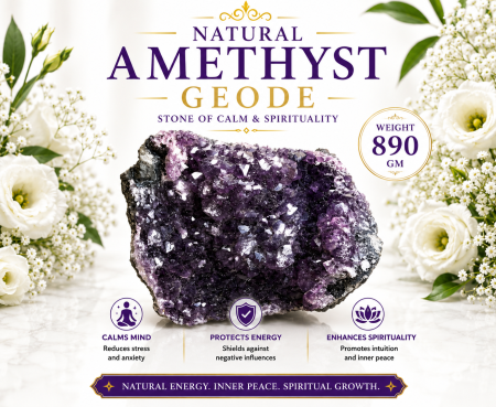 Natural Amethyst Geode 890 GM