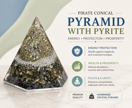 Pyrite Conical Pyramid
