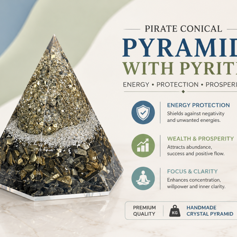 Pyrite Conical Pyramid