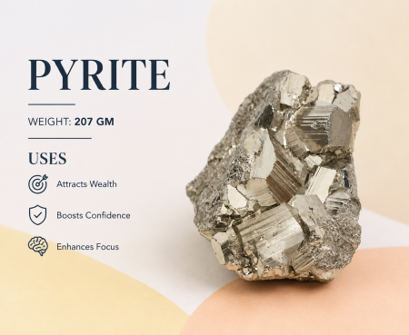 Pyrite Stone Cluster 207 GM