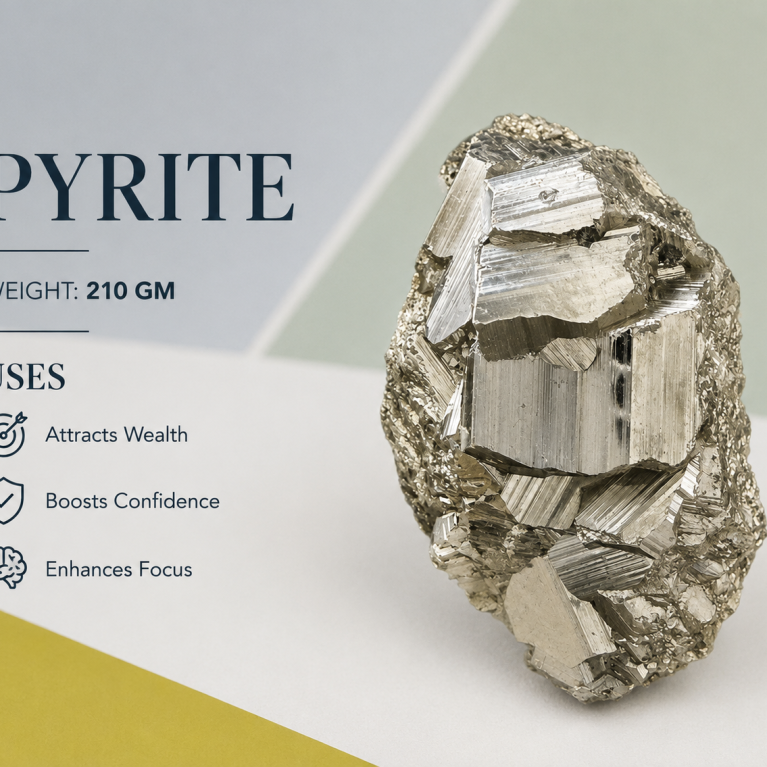 Pyrite Stone Cluster 210 GM
