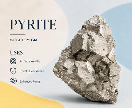 Pyrite Stone Cluster 91 GM