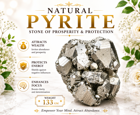 Pyrite Stone Cluster 133 GM