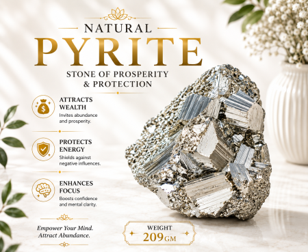 Pyrite Stone Cluster 209 GM
