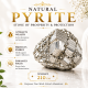 Pyrite Stone Cluster 210 GM