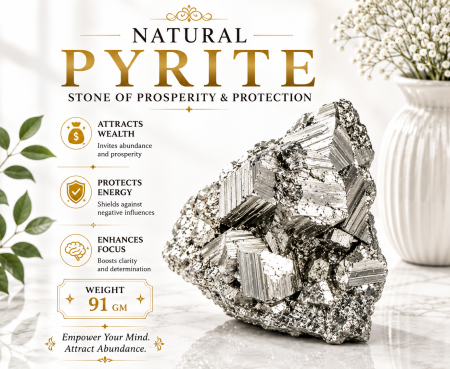 Pyrite Stone Cluster 91 GM