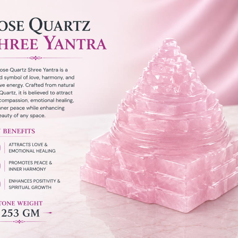 Rose Quartz Shree Yantra