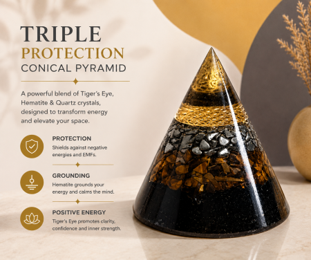Triple Protection Conical Pyramid