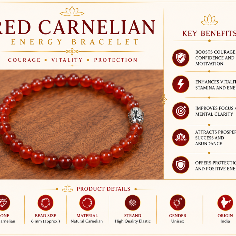 Red Carnelian Bracelet