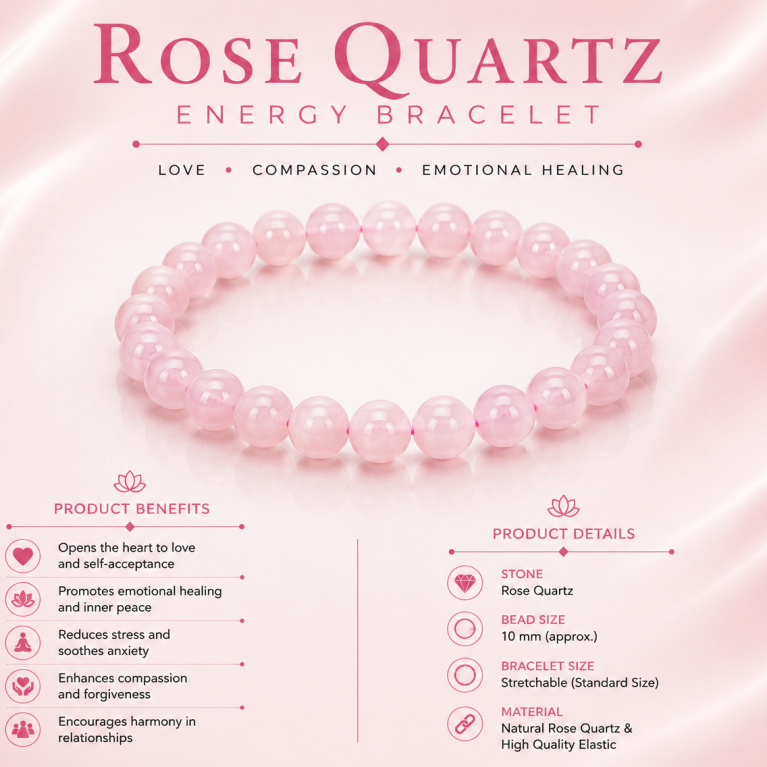Rose Quartz Bracelets