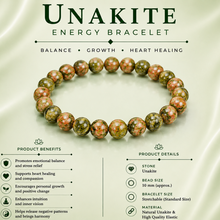 Unakite Bracelet